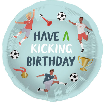 Feestbazaar Fantastic Voetbal Birthday Folieballon (45cm)