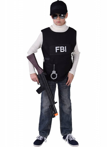 Feestbazaar FBI vest kind