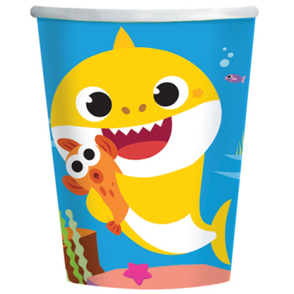 Feestbazaar Feestbekers Baby Shark (8st)