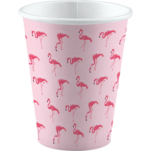 Feestbazaar Feestbekers Flamingo Roze - 8 Stuks