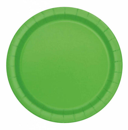 Feestbazaar Feestborden Lime groen 23cm