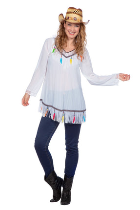 Feestbazaar Festival Tuniek Ibiza Met Veren