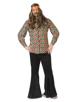 Feestbazaar Flower Power Blouse Phoenix Heren