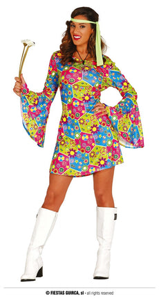 Feestbazaar Flower Power jurk