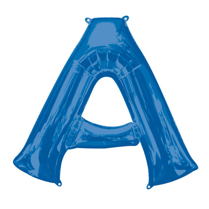 Feestbazaar Folieballon Blauwe Letter 'A' groot