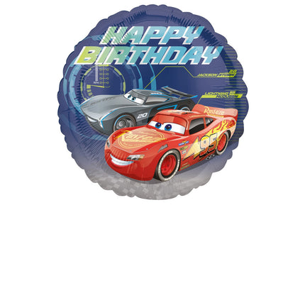 Feestbazaar Folieballon Cars Happy Birthday - 43 cm