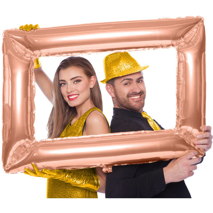 Feestbazaar Folieballon Fotolijst Rosé Goud
