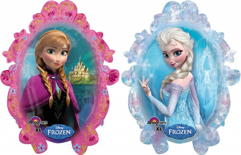 Feestbazaar Folieballon Frozen Elsa en Anna XL - 63x78 cm