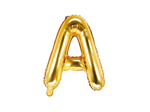 Feestbazaar Folieballon Goud Letter 'A' - 35cm
