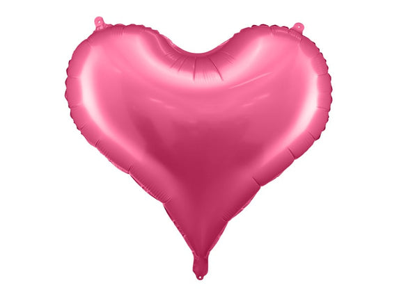 Feestbazaar Folieballon Hart Hot Pink Satijn (75x64,5cm)