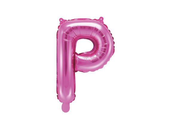 Feestbazaar Folieballon Letter 'P' Donker Roze - 35cm