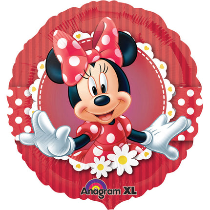 Feestbazaar Folieballon Minnie Mouse Rood - 43 cm