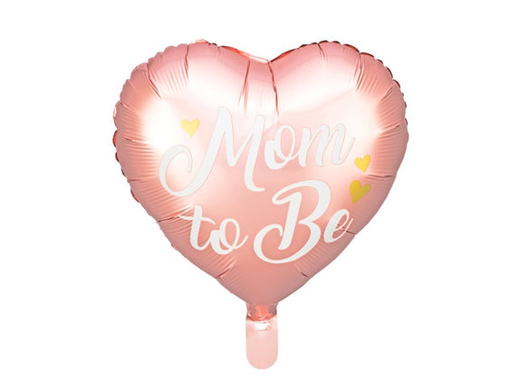 Feestbazaar Folieballon 'Mom To Be' Roze (35cm)