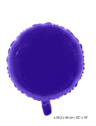 Feestbazaar Folieballon Rond Paars - 46cm