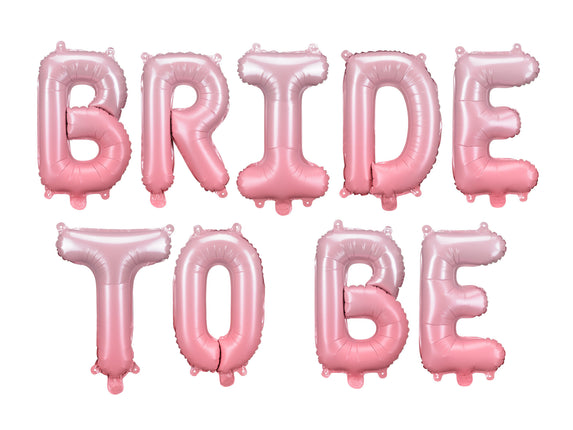 Feestbazaar Folieballon Set 'Bride To Be' Roze (340x35 cm)