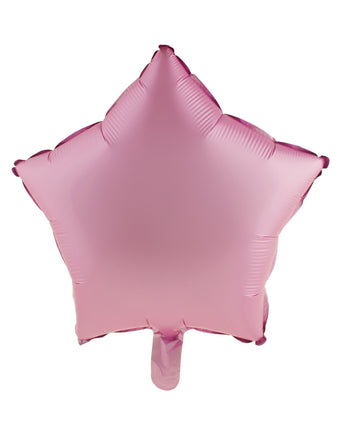 Feestbazaar Folieballon Ster Chroom Roze - 46cm