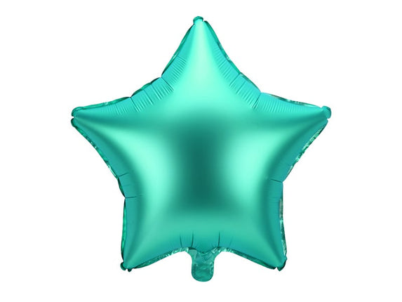 Feestbazaar Folieballon ster Groen satijn 48cm