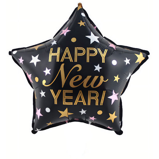 Feestbazaar Folieballon Ster Happy New Year (45cm)
