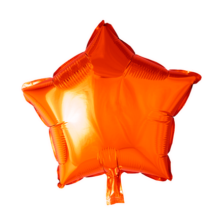 Feestbazaar Folieballon Ster Oranje (45cm)