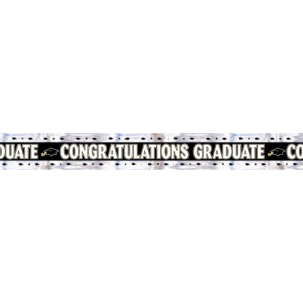 Feestbazaar Foliebanner Geslaagd/Graduation - 275 cm
