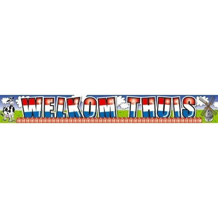 Feestbazaar Foliebanner welkom thuis