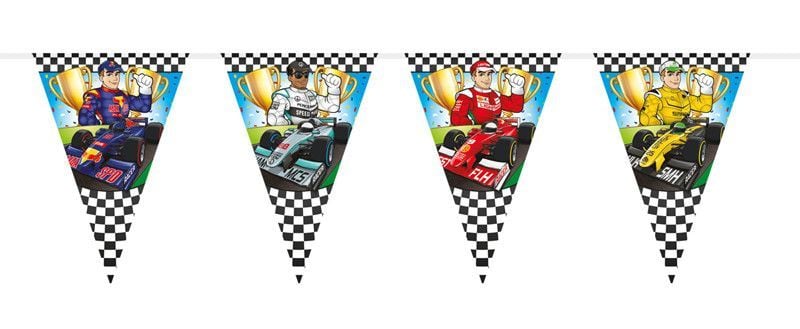 Feestbazaar Formule 1 Vlaggenlijn XL - 6 meter