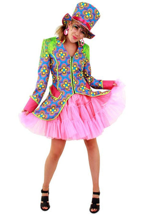 Feestbazaar Frackjas flower power dames