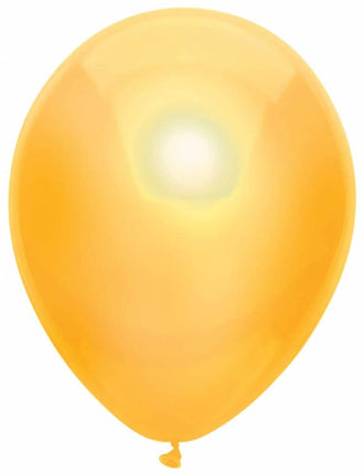 Feestbazaar Gele Metallic Ballonnen 30cm - 10 stuks