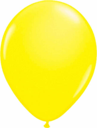 Feestbazaar Gele neon ballonnen 25cm - 8 stuks
