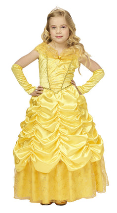 Feestbazaar Gele Prinsessenjurk Kind Fleur
