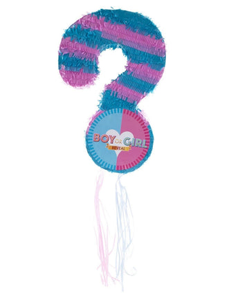 Feestbazaar Gender Reveal Party Piñata Vraagteken - 51x34cm
