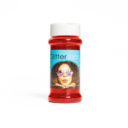 Feestbazaar Glitters Rood (100g)