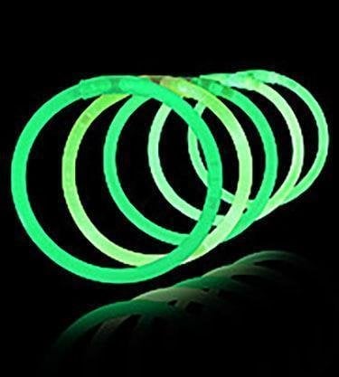 Feestbazaar Glow in Dark armbanden groen