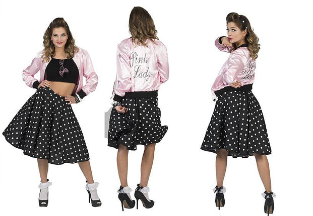 Feestbazaar Grease Jaren 50 jasje pink