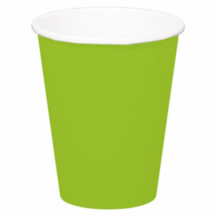 Feestbazaar Groene bekers 350ml - 8 stuks