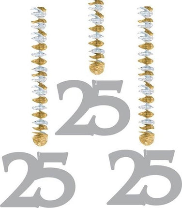 Feestbazaar Hangdecoratie 25-jarig huwelijk
