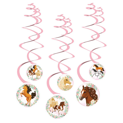 Feestbazaar Hangdecoratie Paarden Beautiful (6st)