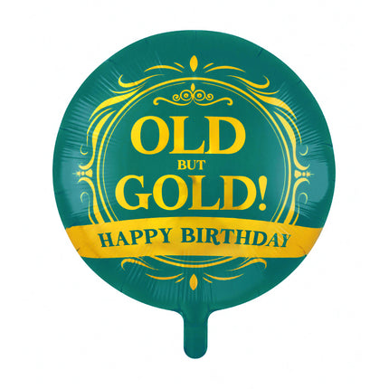 Feestbazaar Happy Birthday Old But Gold Folieballon (46cm)