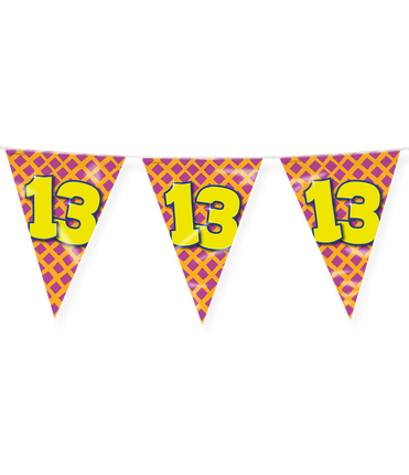 Feestbazaar Happy Verjaardag Vlaggenlijn 13 Jaar (10m)