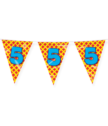Feestbazaar Happy Verjaardag Vlaggenlijn 5 Jaar (10m)