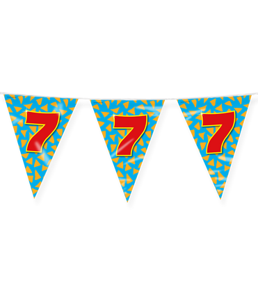 Feestbazaar Happy Verjaardag Vlaggenlijn 7 Jaar (10m)