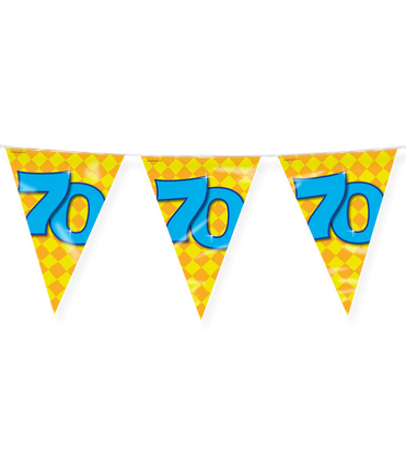Feestbazaar Happy Verjaardag Vlaggenlijn 70 Jaar (10m)