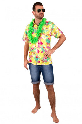Feestbazaar Hawaii Blouse Club Tropicana Geel