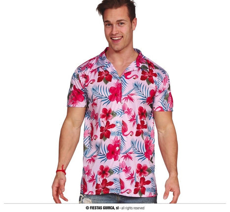Feestbazaar Hawaii Blouse Kalino Flamingo