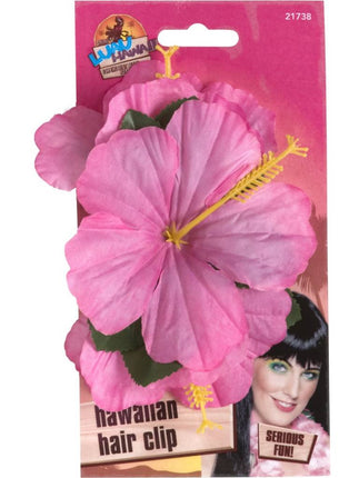 Feestbazaar Hawaii haarclip roze