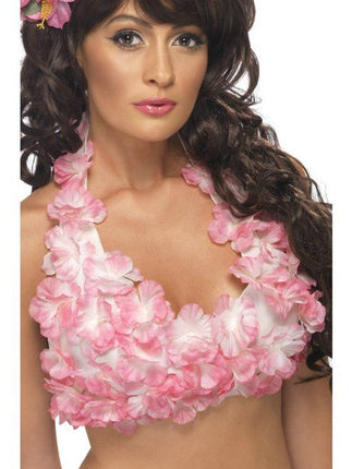 Feestbazaar Hawaii Haltertopje met bloemen