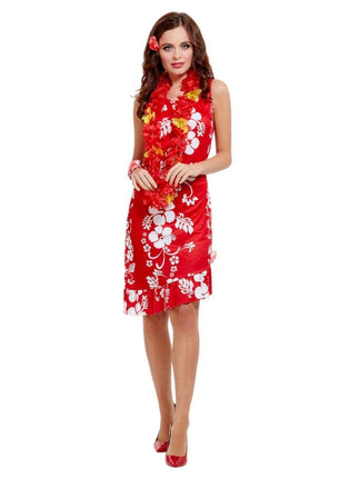 Feestbazaar Hawaiiaanse beauty kostuum 3-delig