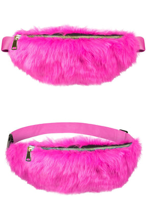 Feestbazaar Heuptasje Roze Pluche