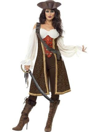 Feestbazaar High Seas Piratenpak vrouw