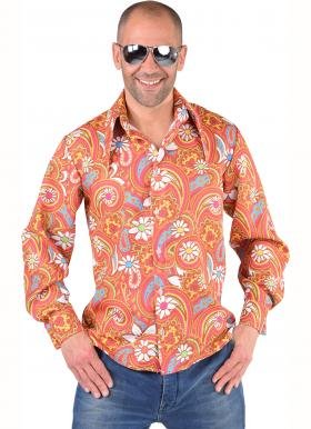 Feestbazaar Hippie blouse Paisley oranje/bruin